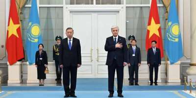 Colman Domingo and Jude Law at amfAR’s Venice Gala