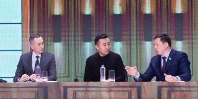 Colman Domingo and Jude Law at amfAR’s Venice Gala