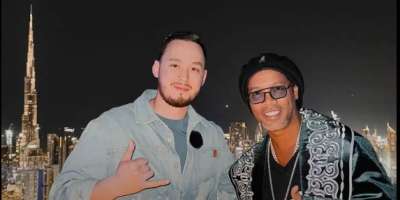 Colman Domingo and Jude Law at amfAR’s Venice Gala