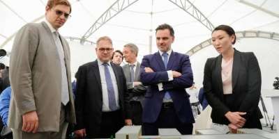 Colman Domingo and Jude Law at amfAR’s Venice Gala