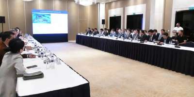 Colman Domingo and Jude Law at amfAR’s Venice Gala