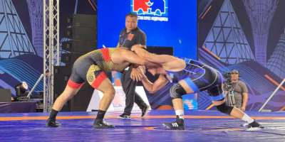 Colman Domingo and Jude Law at amfAR’s Venice Gala