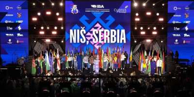 Colman Domingo and Jude Law at amfAR’s Venice Gala