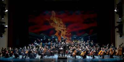 Colman Domingo and Jude Law at amfAR’s Venice Gala