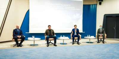 Colman Domingo and Jude Law at amfAR’s Venice Gala
