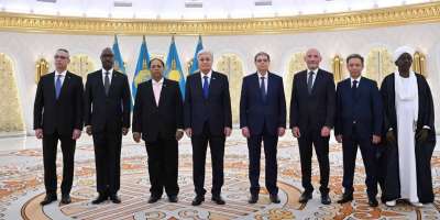 Colman Domingo and Jude Law at amfAR’s Venice Gala