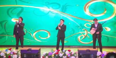 Colman Domingo and Jude Law at amfAR’s Venice Gala