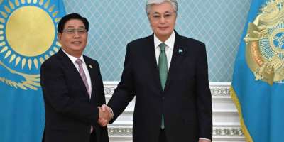 Colman Domingo and Jude Law at amfAR’s Venice Gala