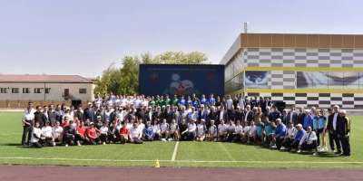 Colman Domingo and Jude Law at amfAR’s Venice Gala