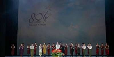 Colman Domingo and Jude Law at amfAR’s Venice Gala