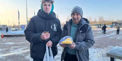 Colman Domingo and Jude Law at amfAR’s Venice Gala