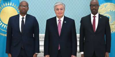 Colman Domingo and Jude Law at amfAR’s Venice Gala