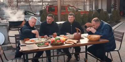 Colman Domingo and Jude Law at amfAR’s Venice Gala