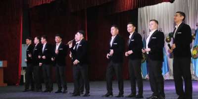 Colman Domingo and Jude Law at amfAR’s Venice Gala