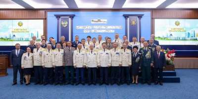 Colman Domingo and Jude Law at amfAR’s Venice Gala