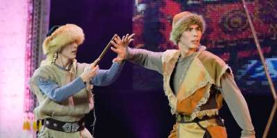Colman Domingo and Jude Law at amfAR’s Venice Gala