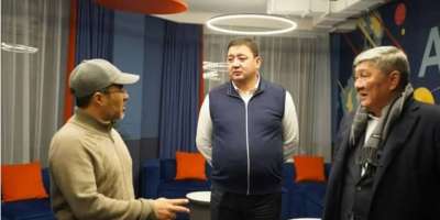 Colman Domingo and Jude Law at amfAR’s Venice Gala