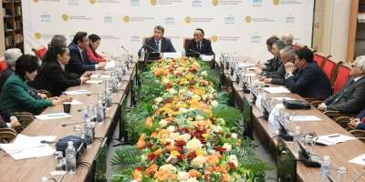 Colman Domingo and Jude Law at amfAR’s Venice Gala