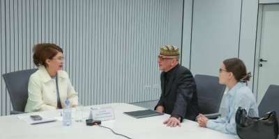 Colman Domingo and Jude Law at amfAR’s Venice Gala