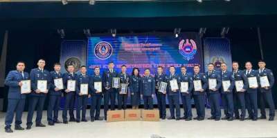 Colman Domingo and Jude Law at amfAR’s Venice Gala