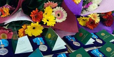 Colman Domingo and Jude Law at amfAR’s Venice Gala