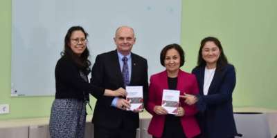 Colman Domingo and Jude Law at amfAR’s Venice Gala