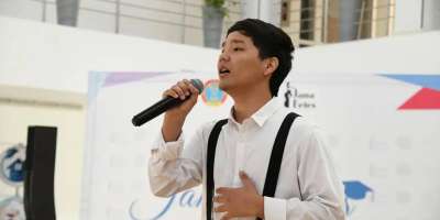 Colman Domingo and Jude Law at amfAR’s Venice Gala