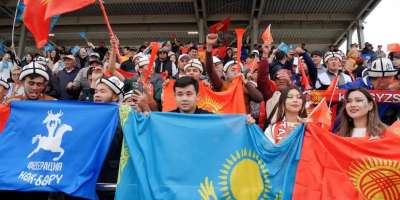 Colman Domingo and Jude Law at amfAR’s Venice Gala