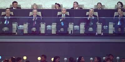 Colman Domingo and Jude Law at amfAR’s Venice Gala