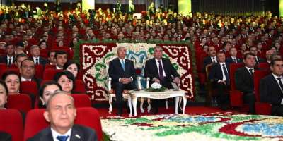 Colman Domingo and Jude Law at amfAR’s Venice Gala