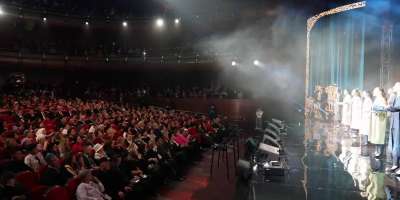 Colman Domingo and Jude Law at amfAR’s Venice Gala