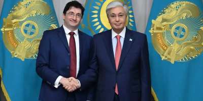 Colman Domingo and Jude Law at amfAR’s Venice Gala