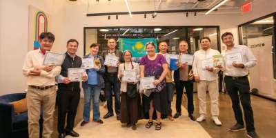 Colman Domingo and Jude Law at amfAR’s Venice Gala