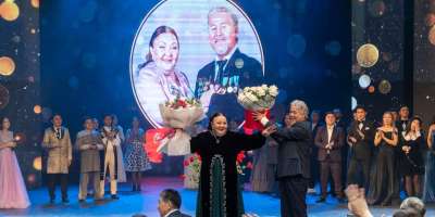 Colman Domingo and Jude Law at amfAR’s Venice Gala