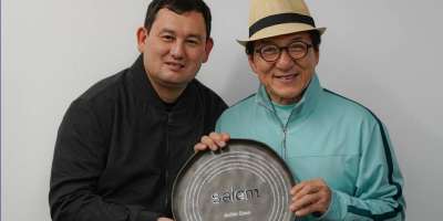 Colman Domingo and Jude Law at amfAR’s Venice Gala