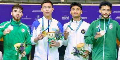 Colman Domingo and Jude Law at amfAR’s Venice Gala
