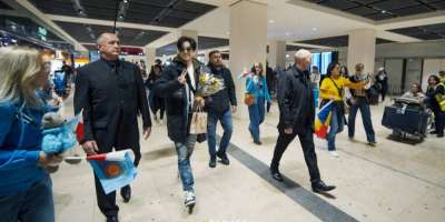 Colman Domingo and Jude Law at amfAR’s Venice Gala