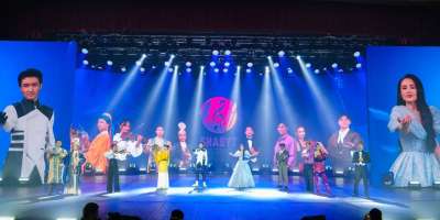 Colman Domingo and Jude Law at amfAR’s Venice Gala