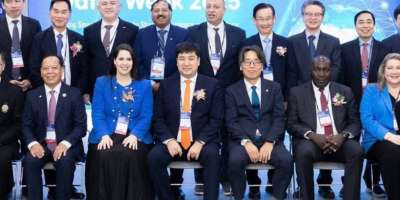 Colman Domingo and Jude Law at amfAR’s Venice Gala