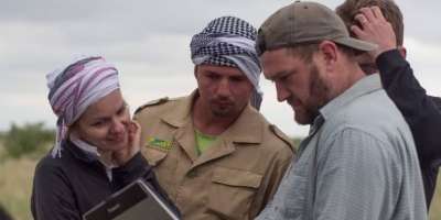 Colman Domingo and Jude Law at amfAR’s Venice Gala