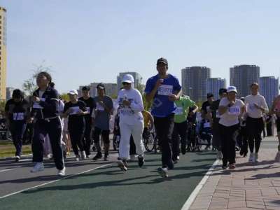 Елордадағы «Жігерлі жандар» парамарафонына 80-ге жуық адам қатысты