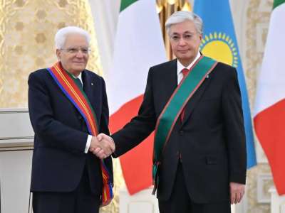 Серджо Маттарелла Қасым-Жомарт Тоқаевқа Италияның ең жоғары награда табыстады