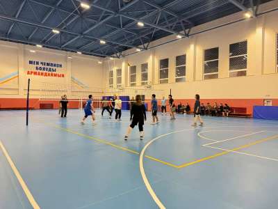 «Астана - есірткісіз қала» ұранымен елорданың «Байқоңыр» ауданында волейбол ойыны өтті