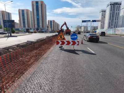 Астанада Қорғалжын тасжолындағы екі жолайрыққа апаратын жолдар уақытша жабылды