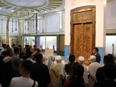 Қожа Ахмет Ясауи кесенесіндегі қабірхана есігі көпшілікке таныстырылды