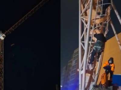 Астаналық полицей краннан секірмек болған адамды құтқарып қалды