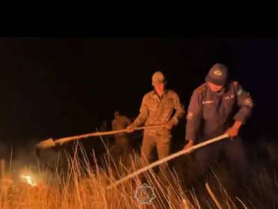 Ақтөбе облысында 550 гектар құрғақ шөп өртенді