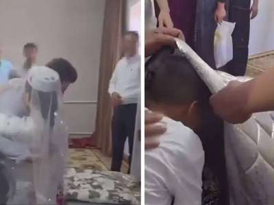 Түрікменстанда жас келіннің пәк екенін көру үшін туыстары жігіттің үйіне жиналған