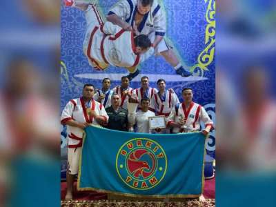 Ұлттық ұлан құрамасы қазақ күресі бойынша спартакиадада екінші орын алды