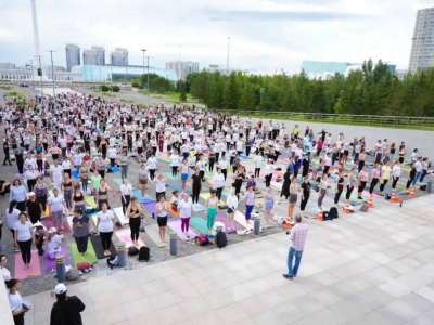 Елордада Халықаралық йога күніне орай ашық жаттығу өтеді